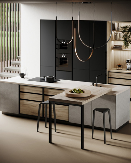 Miton Cucine Menta Beton Giove